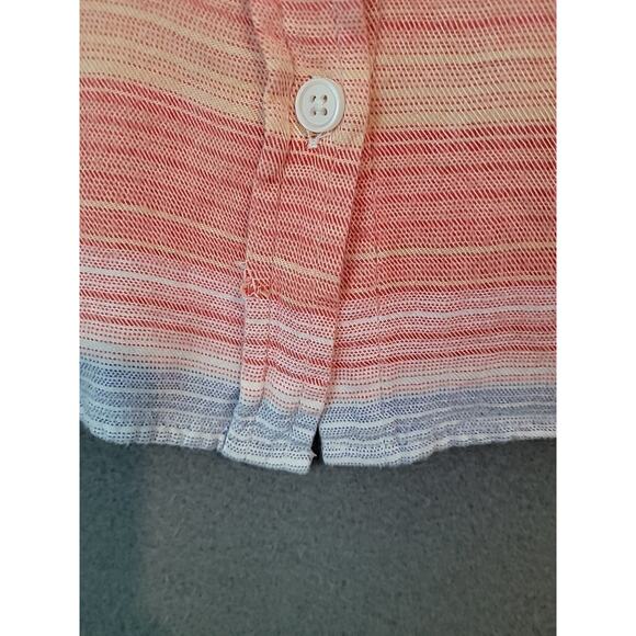 Universal Thread Women’s Button-Up Shirt – Size L – Orange & Blue – GUC Boxy Fit - Picture 7 of 7